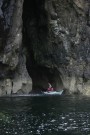 Tony Emerging From Sea Cave, Skye